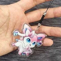 Pkm.store Sonstiges Merchandise-Pokemon Sylveon Keychain / Anhanger / Lanyard