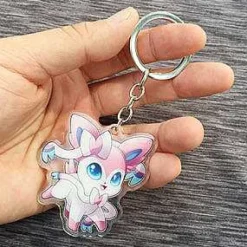 Pkm.store Sonstiges Merchandise-Pokemon Sylveon Keychain / Anhanger / Lanyard