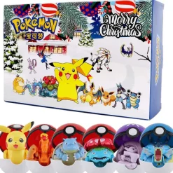 Pkm.store Pokemon Spielzeug-Pokemon 6-Teiliges Pokeball Weihnachts Set
