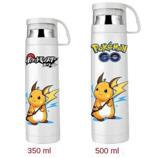 Pkm.store Sommer-Pokemon Thermoskanne Wasserflasche In Vielen Motiven (350Ml Oder 500Ml)