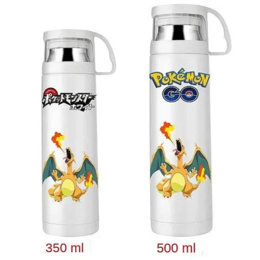 Pkm.store Sommer-Pokemon Thermoskanne Wasserflasche In Vielen Motiven (350Ml Oder 500Ml)