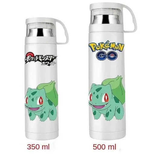 Pkm.store Sommer-Pokemon Thermoskanne Wasserflasche In Vielen Motiven (350Ml Oder 500Ml)