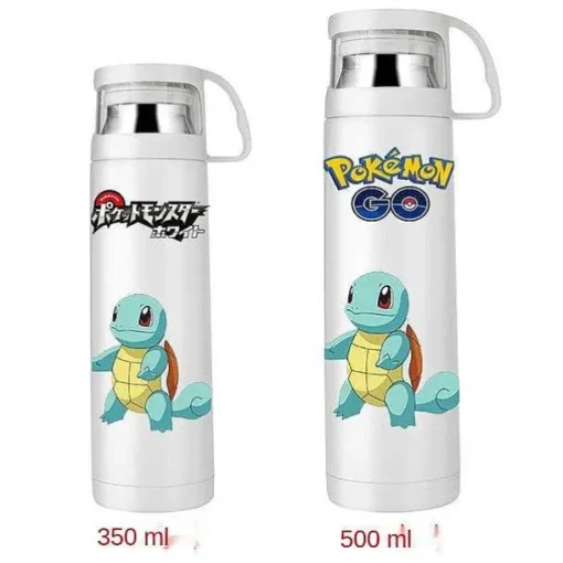 Pkm.store Sommer-Pokemon Thermoskanne Wasserflasche In Vielen Motiven (350Ml Oder 500Ml)
