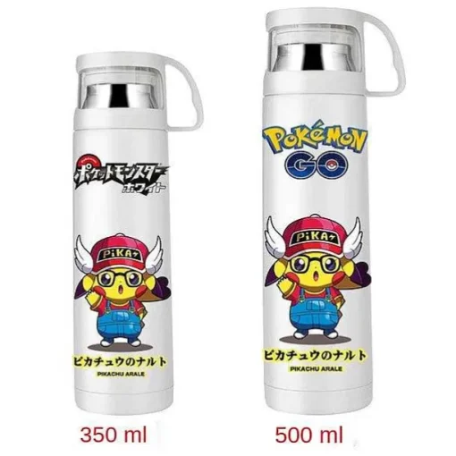 Pkm.store Sommer-Pokemon Thermoskanne Wasserflasche In Vielen Motiven (350Ml Oder 500Ml)