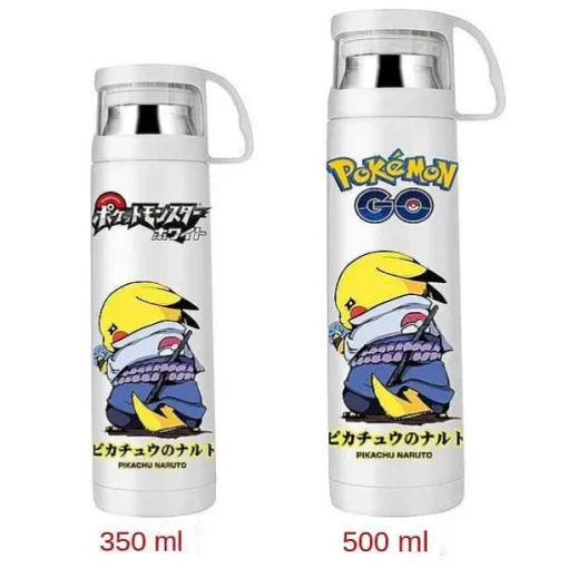 Pkm.store Sommer-Pokemon Thermoskanne Wasserflasche In Vielen Motiven (350Ml Oder 500Ml)