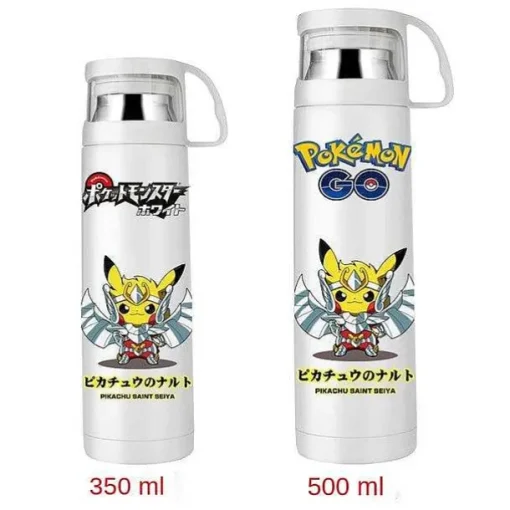 Pkm.store Sommer-Pokemon Thermoskanne Wasserflasche In Vielen Motiven (350Ml Oder 500Ml)