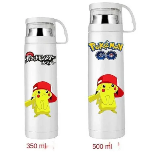 Pkm.store Sommer-Pokemon Thermoskanne Wasserflasche In Vielen Motiven (350Ml Oder 500Ml)
