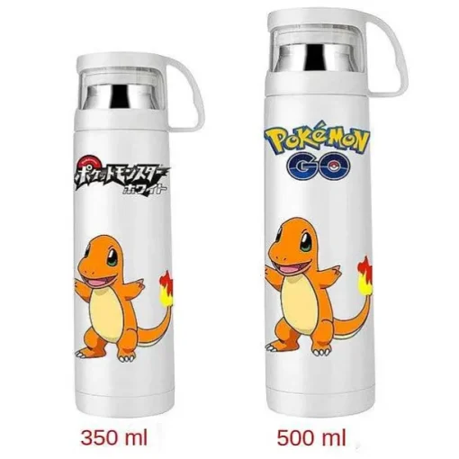 Pkm.store Sommer-Pokemon Thermoskanne Wasserflasche In Vielen Motiven (350Ml Oder 500Ml)