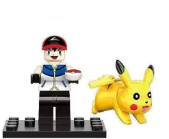 Pkm.store Pokemon Bausteine-Pokemon Trainer Figuren Mit Pikachu (6 Stk.)