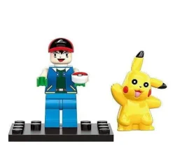 Pkm.store Pokemon Bausteine-Pokemon Trainer Figuren Mit Pikachu (6 Stk.)