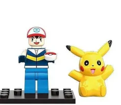 Pkm.store Pokemon Bausteine-Pokemon Trainer Figuren Mit Pikachu (6 Stk.)