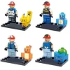 Pkm.store Pokemon Bausteine-Pokemon Trainer Set Mit 4 Figuren
