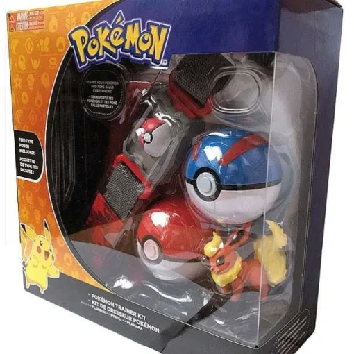 Pkm.store Pokemon Spielzeug-Pokemon Trainer Set Mit Gurtel, Pokeball, Tasche Und Figur
