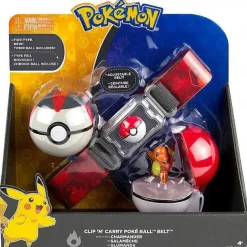 Pkm.store Pokemon Spielzeug-Pokemon Trainer Set Mit Gurtel, Pokeball, Tasche Und Figur
