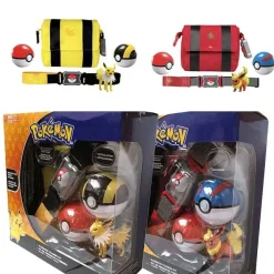 Pkm.store Pokemon Spielzeug-Pokemon Trainer Set Mit Gurtel, Pokeball, Tasche Und Figur