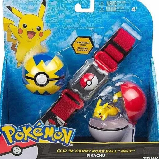 Pkm.store Pokemon Spielzeug-Pokemon Trainer Set Mit Gurtel, Pokeball, Tasche Und Figur