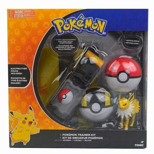 Pkm.store Pokemon Spielzeug-Pokemon Trainer Set Mit Gurtel, Pokeball, Tasche Und Figur