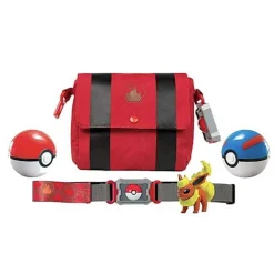 Pkm.store Pokemon Spielzeug-Pokemon Trainer Set Mit Gurtel, Pokeball, Tasche Und Figur