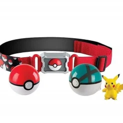 Pkm.store Pokemon Spielzeug-Pokemon Trainer Set Mit Gurtel, Pokeball, Tasche Und Figur