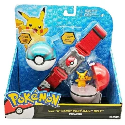 Pkm.store Pokemon Spielzeug-Pokemon Trainer Set Mit Gurtel, Pokeball, Tasche Und Figur