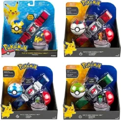 Pkm.store Pokemon Spielzeug-Pokemon Trainer Set Mit Gurtel, Pokeball, Tasche Und Figur