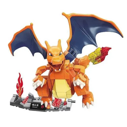 Pkm.store Pokemon Spielzeug-Pokemon Turtok, Bisaflor, Glurak Action Baustein Figuren