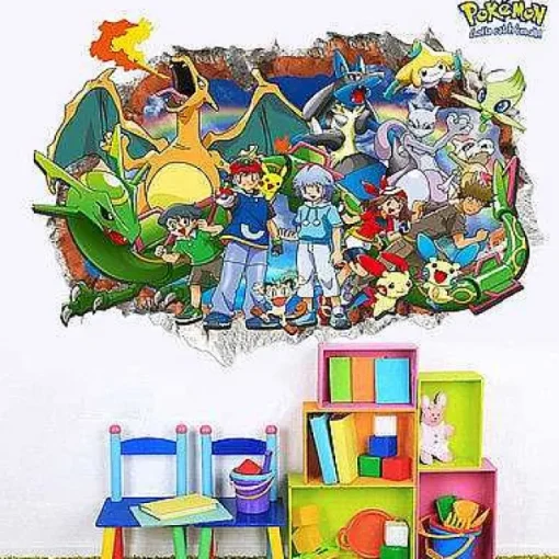 Pkm.store Sonstiges Merchandise-Pokemon Wandsticker (11 Motive Zur Auswahl)