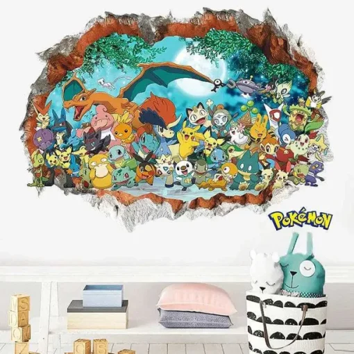 Pkm.store Sonstiges Merchandise-Pokemon Wandtattoo Wand Sticker - Verschiedene Motive