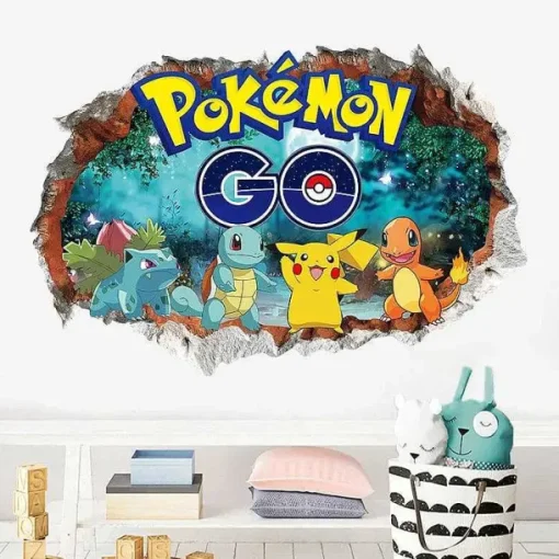 Pkm.store Sonstiges Merchandise-Pokemon Wandtattoo Wand Sticker - Verschiedene Motive