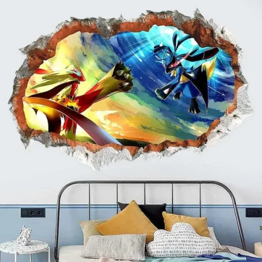 Pkm.store Sonstiges Merchandise-Pokemon Wandtattoo Wand Sticker - Verschiedene Motive