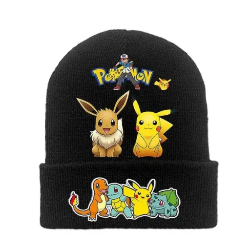 Pkm.store Herbst & Winter-Pokemon Winter Mützen In Verschiedenen Motiven