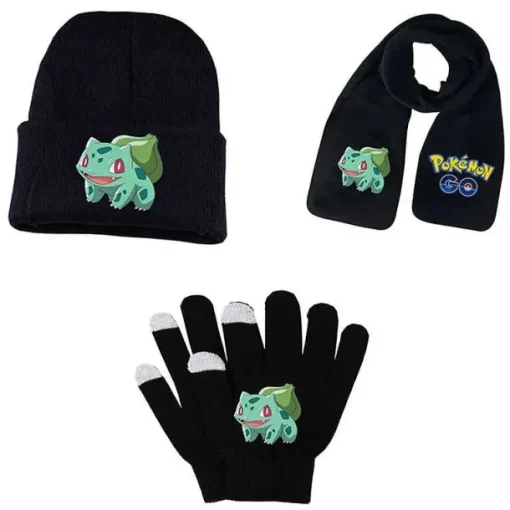 Pkm.store Herbst & Winter-Pokemon Winter Sets: Mutze, Schal Und Handschuhe - Viele Motive