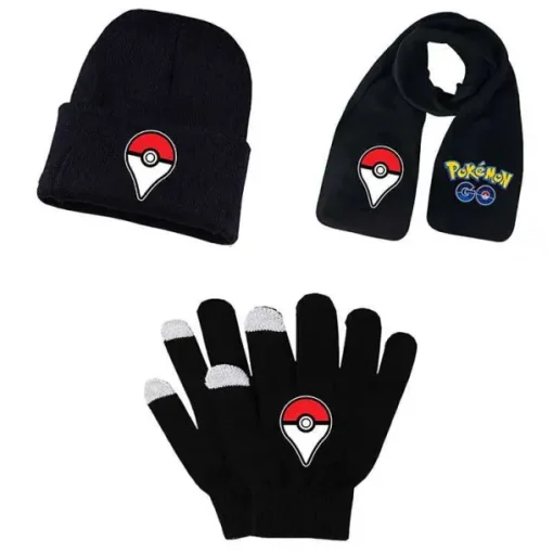 Pkm.store Herbst & Winter-Pokemon Winter Sets: Mutze, Schal Und Handschuhe - Viele Motive