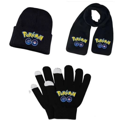 Pkm.store Herbst & Winter-Pokemon Winter Sets: Mutze, Schal Und Handschuhe - Viele Motive