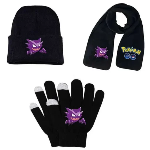 Pkm.store Herbst & Winter-Pokemon Winter Sets: Mutze, Schal Und Handschuhe - Viele Motive