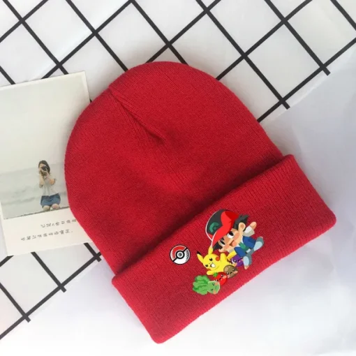 Pkm.store Pokemon Mützen & Caps-Pokemon Wintermutze Fur Kinder Oder Erwachsene