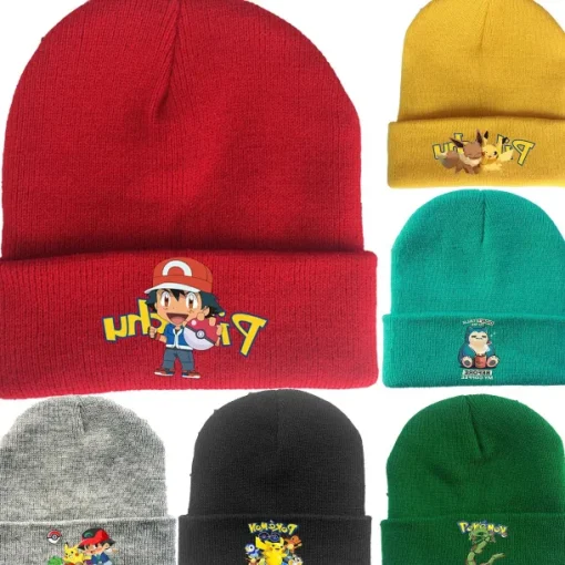 Pkm.store Pokemon Mützen & Caps-Pokemon Wintermutze Fur Kinder Oder Erwachsene