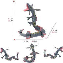 Pkm.store Pokemon Kuscheltiere-Rayquaza Pluschtiere In Verschiedenen Formen - Mega Raayquaza, Schillernd Uvm.