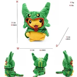 Pkm.store Pokemon Kuscheltiere-Rayquaza Pluschtiere In Verschiedenen Formen - Mega Raayquaza, Schillernd Uvm.