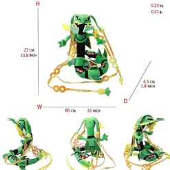 Pkm.store Pokemon Kuscheltiere-Rayquaza Pluschtiere In Verschiedenen Formen - Mega Raayquaza, Schillernd Uvm.