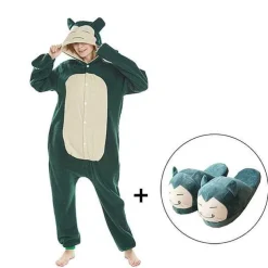 Pkm.store Herbst & Winter-Relaxo / Snorlax Onesie Kuschel Pokemon Schlafanzug