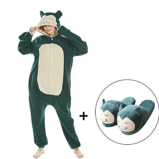 Pkm.store Herbst & Winter-Relaxo / Snorlax Onesie Kuschel Pokemon Schlafanzug