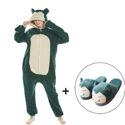 Pkm.store Herbst & Winter-Relaxo / Snorlax Onesie Kuschel Pokemon Schlafanzug