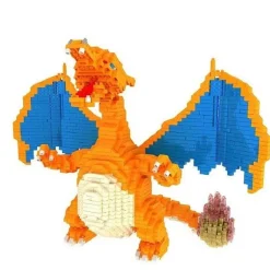 Pkm.store Pokemon Bausteine-Relaxo, Pikachu, Charizard, Pikachu U. A. Baustein Set (Viele Motive Zur Auswahl)