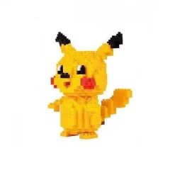 Pkm.store Pokemon Bausteine-Relaxo, Pikachu, Charizard, Pikachu U. A. Baustein Set (Viele Motive Zur Auswahl)