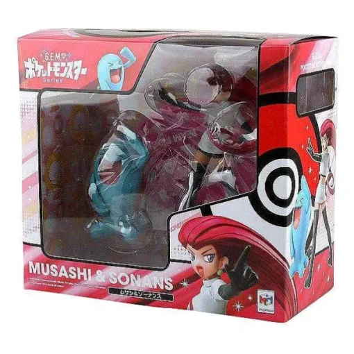 Pkm.store Pokemon Figuren-Rocket Team Jesse & Wobbuffet Pokemon Figur (Ca. 6.5-13Cm)