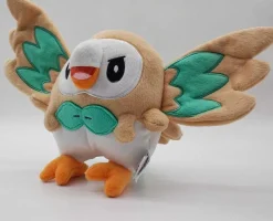 Pkm.store Pokemon Kuscheltiere-Rowlet Bauz Pluschiges Pokemon Stofftier (Ca. 15Cm)