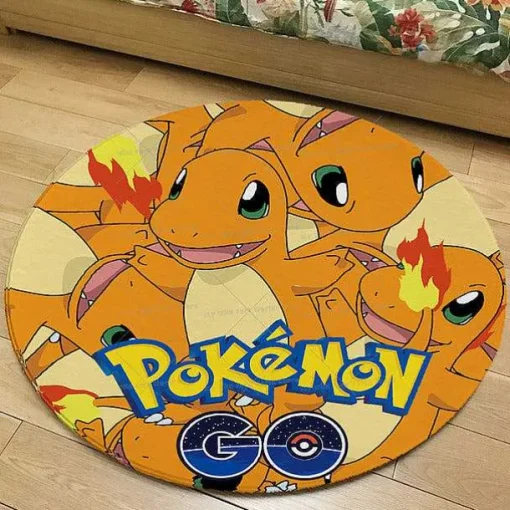Pkm.store Sonstiges Merchandise-Runder Flanel Pokemon Teppich In Vielen Motiven
