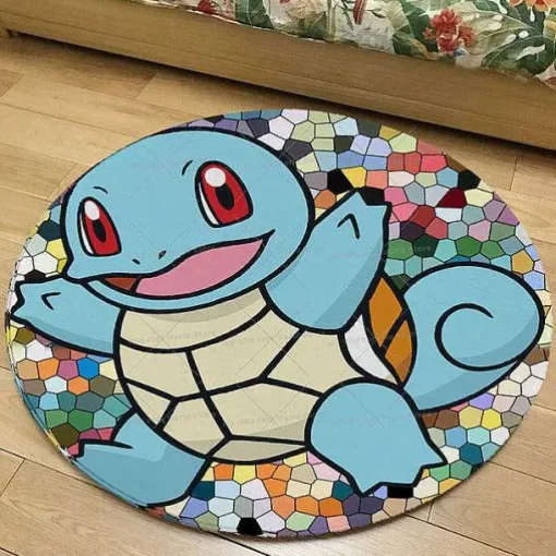 Pkm.store Sonstiges Merchandise-Runder Flanel Pokemon Teppich In Vielen Motiven