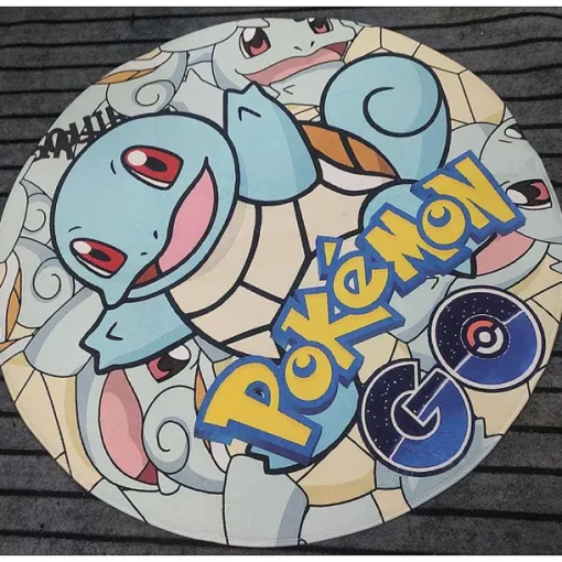 Pkm.store Sonstiges Merchandise-Runder Flanel Pokemon Teppich In Vielen Motiven
